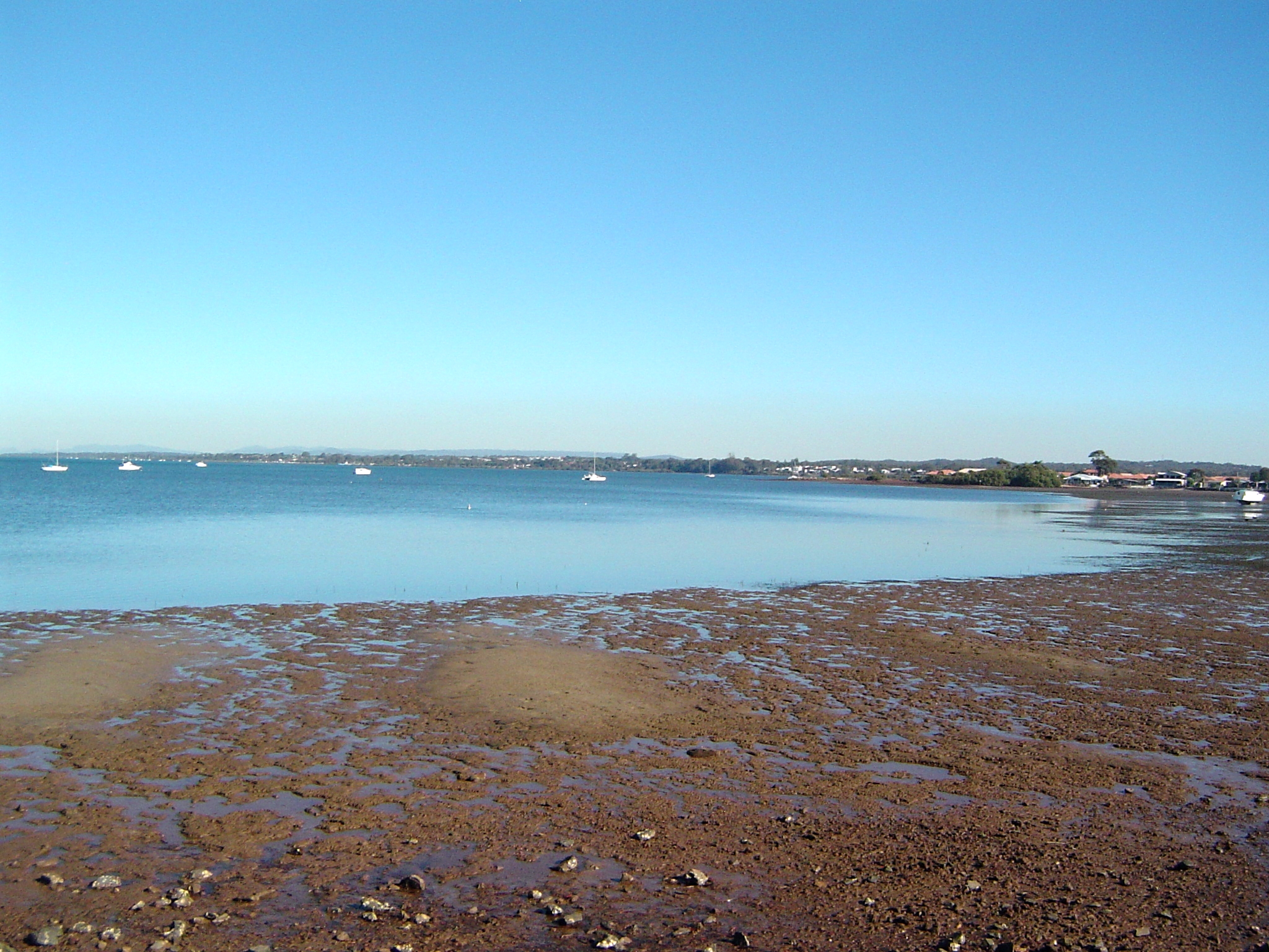 Redland Bay viewed across the water from Victoria Point